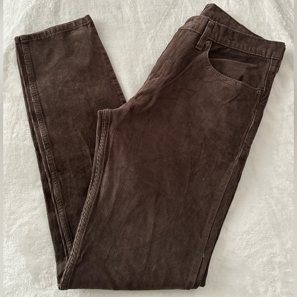 Levi's 512 Men's Brown Corduroy Pants Like New - Picture 8 of 8